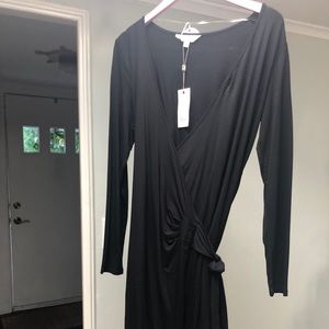 Ripe Black Wrap Dress new with tags Medium